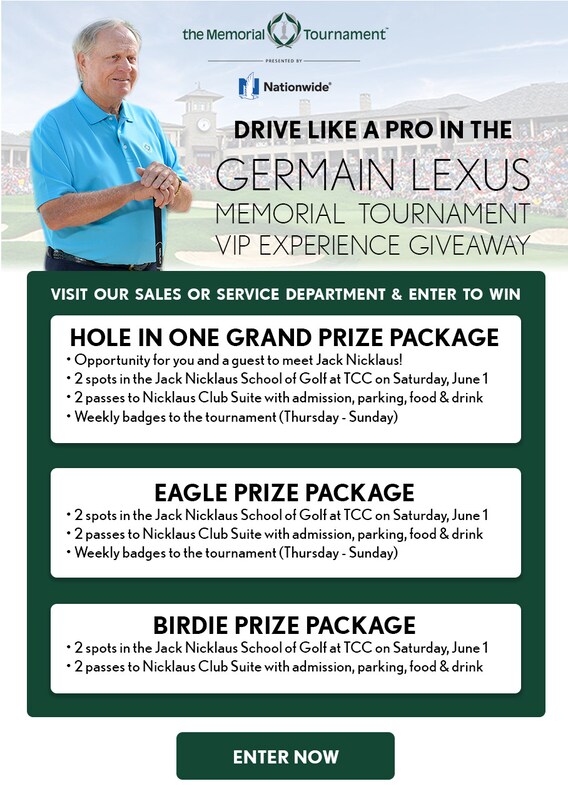 Memorial Tournament Contest Entry Germain Lexus Of Easton