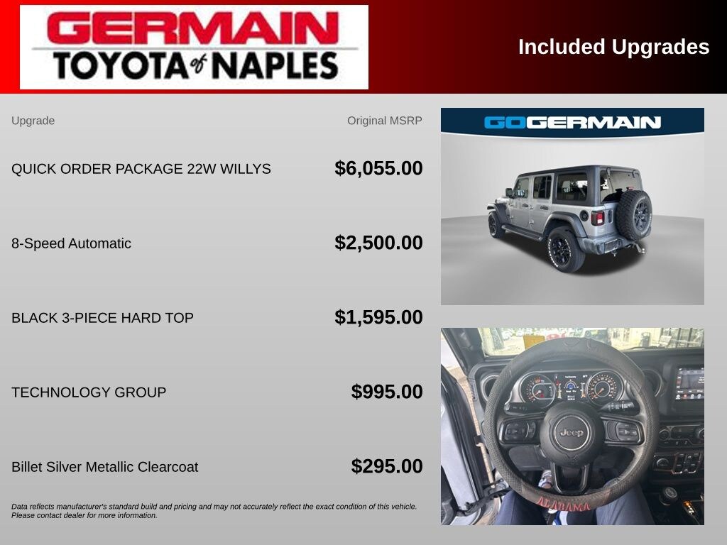 Used 2021 Jeep Wrangler Unlimited Willys SUV