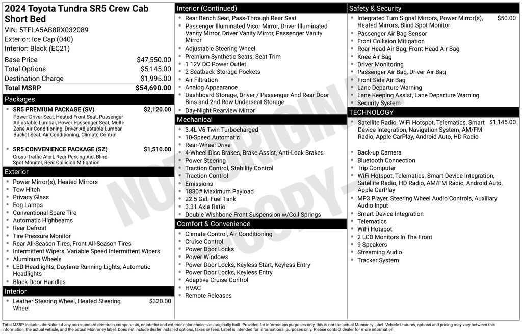 Used 2024 Toyota Tundra SR5 Truck