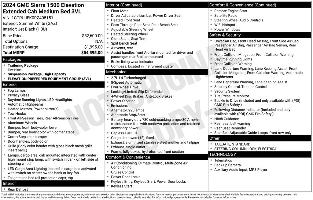 Used 2024 GMC Sierra 1500 Elevation Truck
