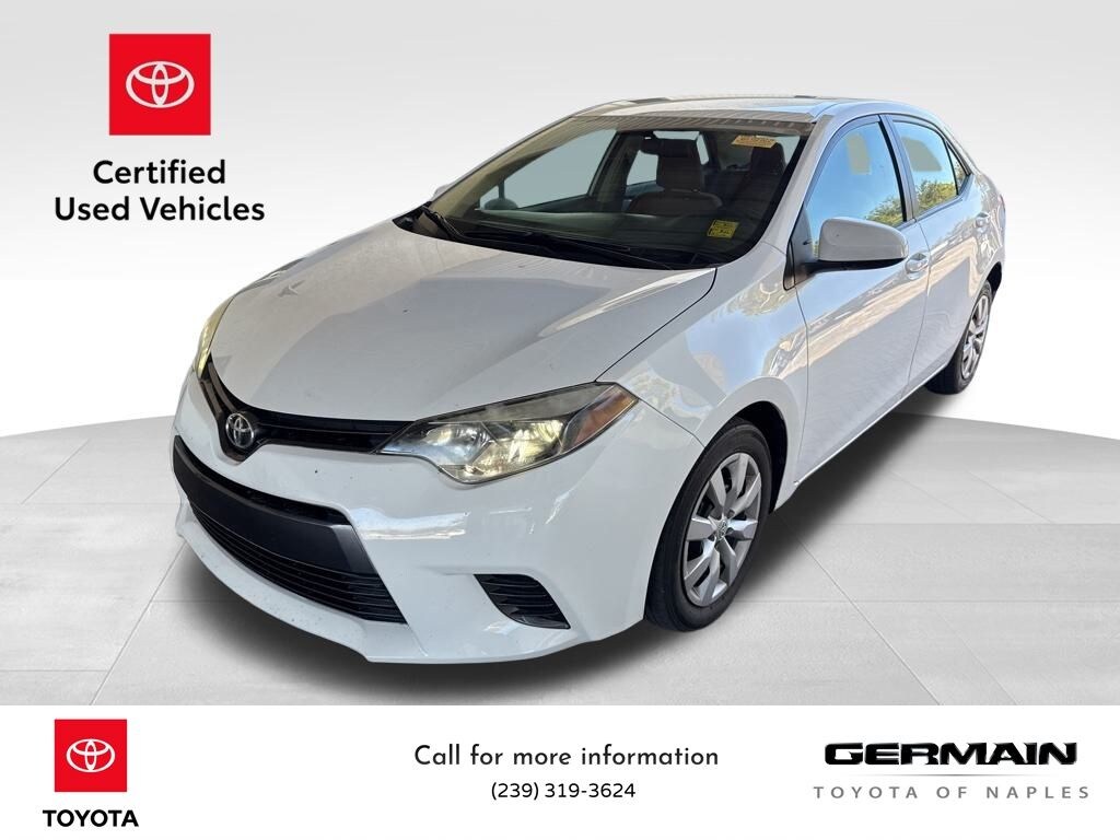 Certified 2015 Toyota Corolla LE Sedan