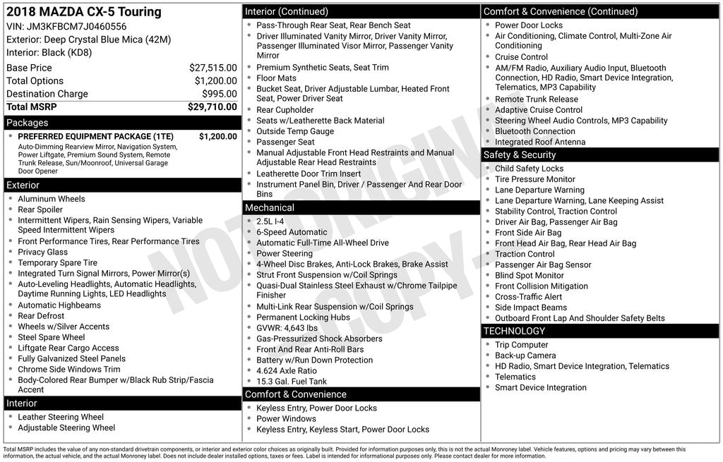 Used 2018 Mazda Mazda CX-5 Touring SUV