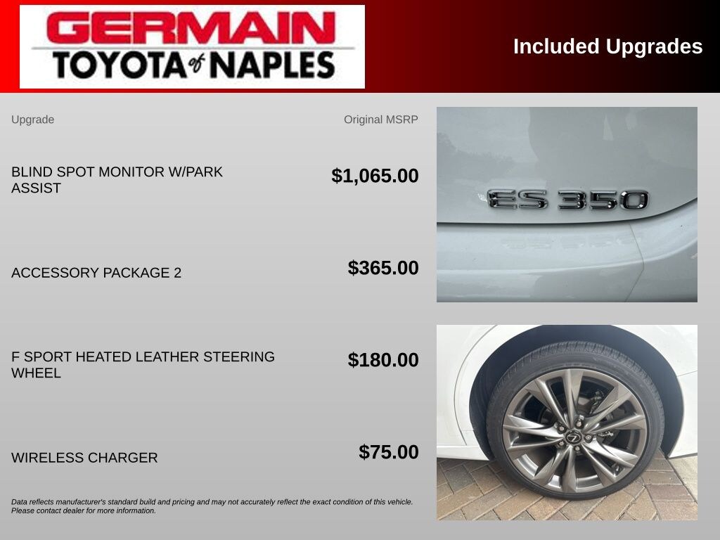 Used 2020 Lexus ES 350 F SPORT Sedan