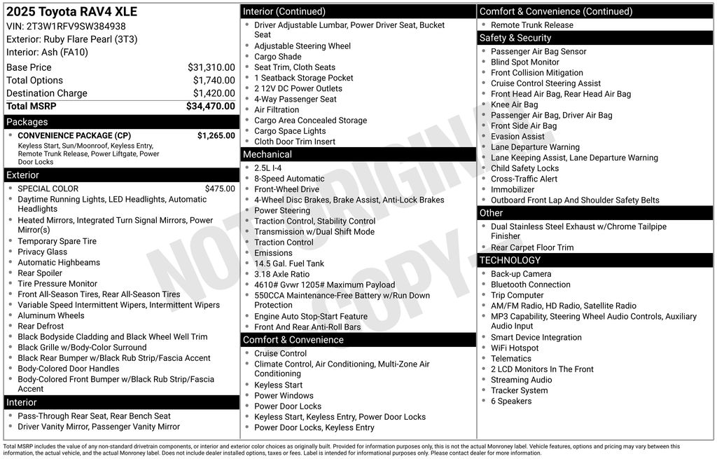 Certified 2025 Toyota RAV4 XLE SUV