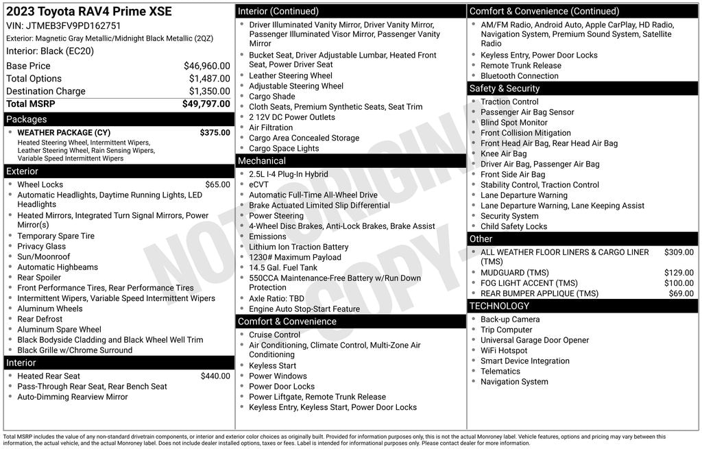 Certified 2023 Toyota RAV4 Prime XSE SUV