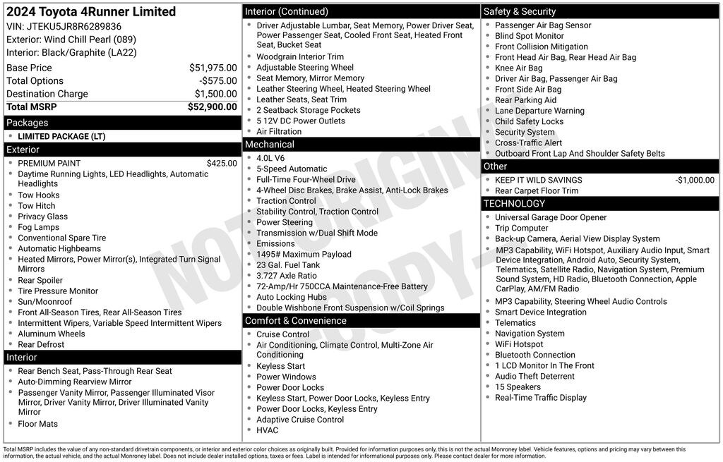Used 2024 Toyota 4Runner Limited SUV