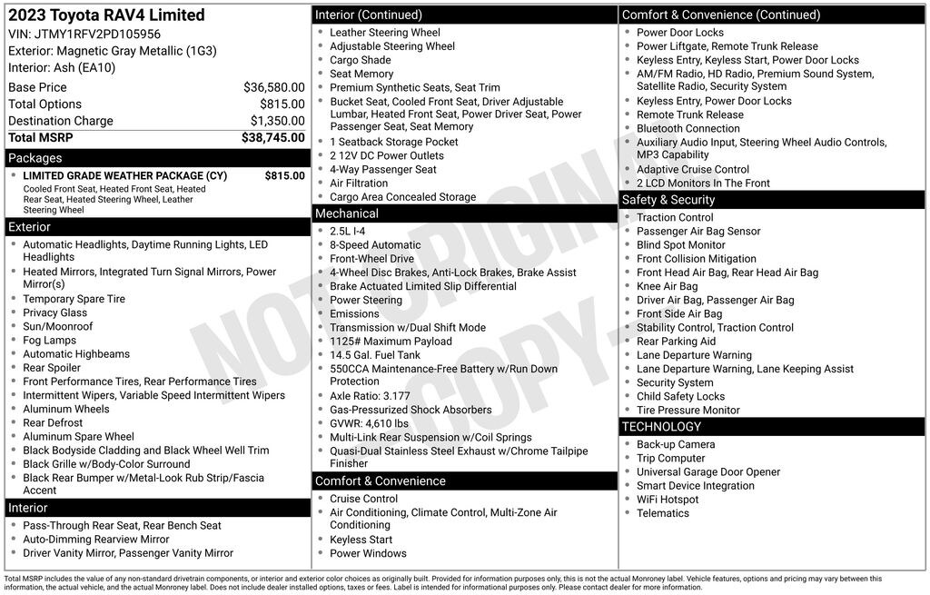 Certified 2023 Toyota RAV4 Limited SUV
