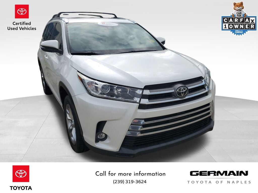 Certified 2019 Toyota Highlander Limited V6 SUV