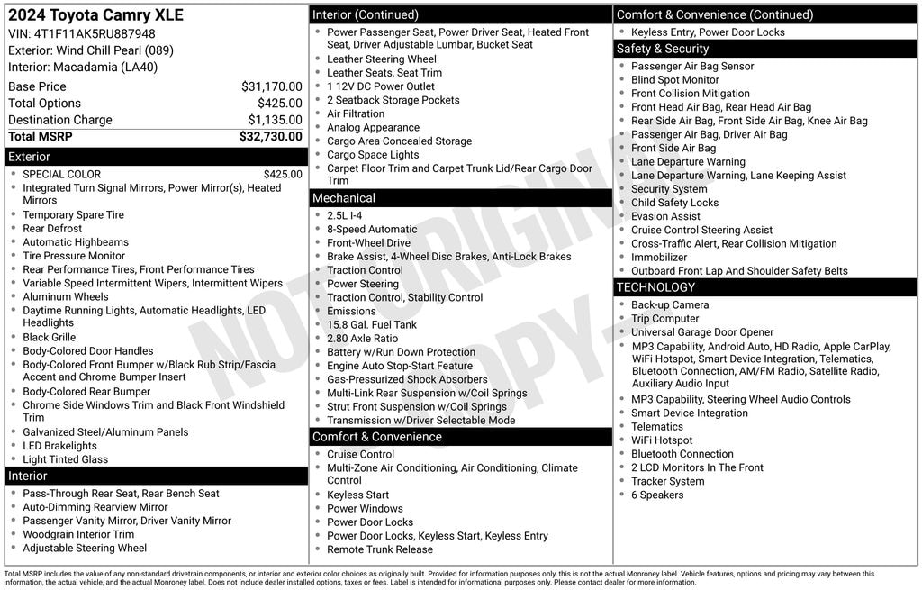 Certified 2024 Toyota Camry XLE Sedan