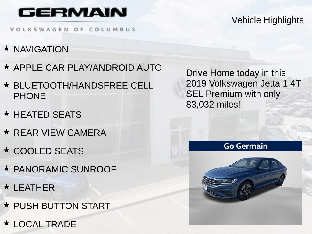 Used 2019 Volkswagen Jetta 1.4T SEL Premium Sedan
