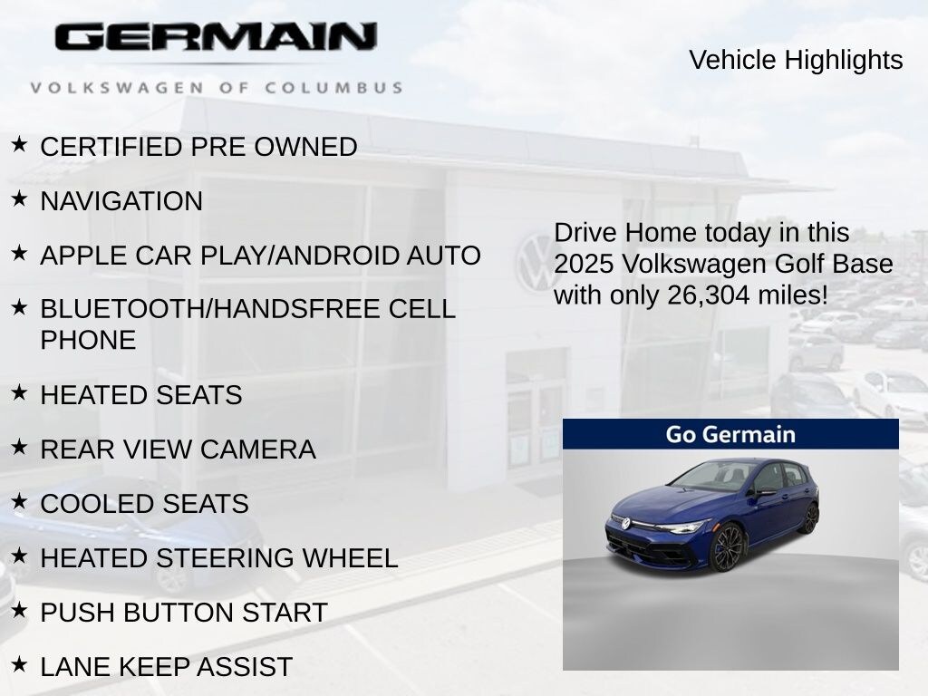 Used 2025 Volkswagen Golf R 2.0T Hatchback