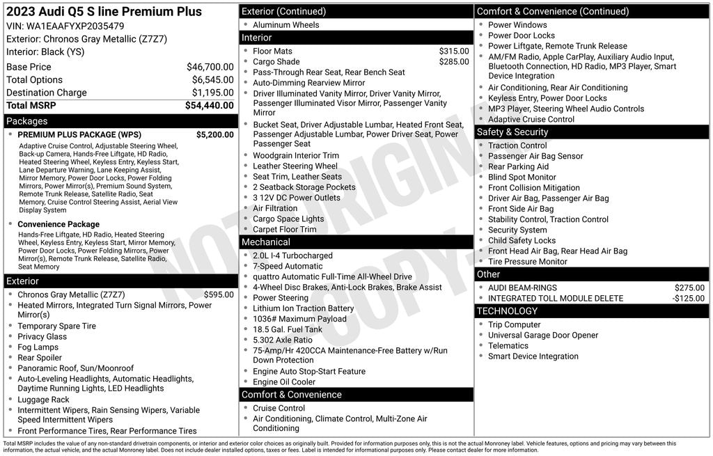 Used 2023 Audi Q5 45 S line Premium SUV