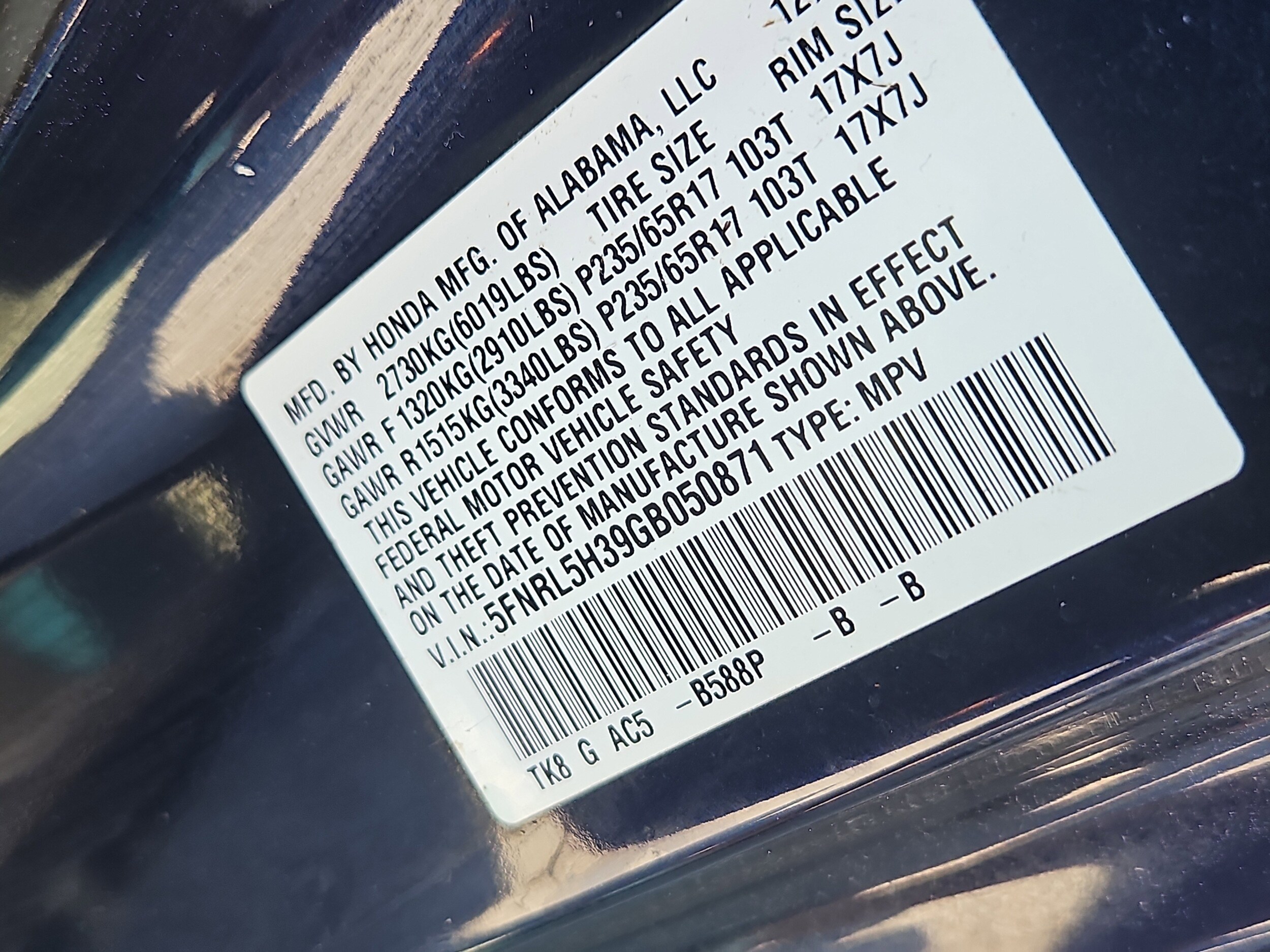 2016 Honda Odyssey SE - Photo 7