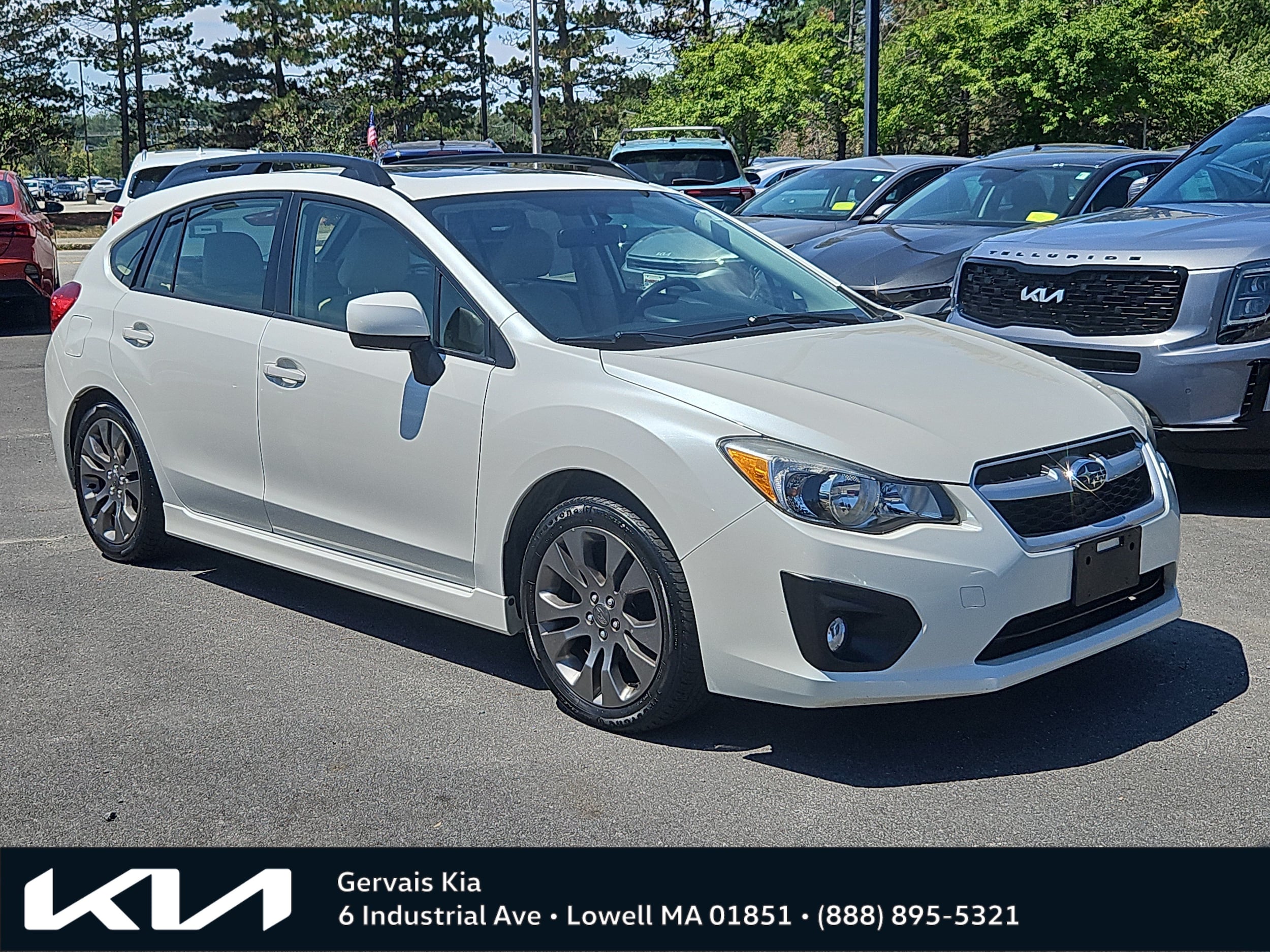 White 2014 Subaru Impreza Hatchback All-Wheel Drive Automatic