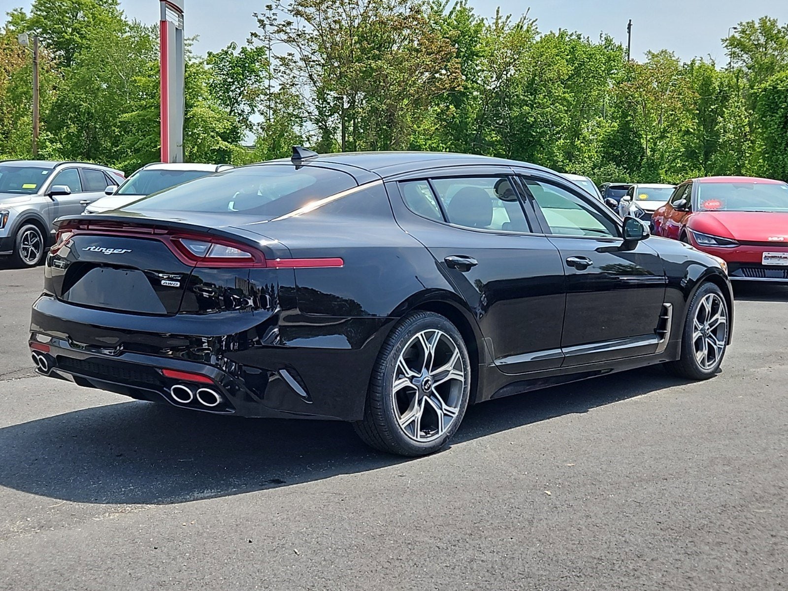 Certified 2021 Kia Stinger GT-Line with VIN KNAE15LA9M6094982 for sale in Lowell, MA