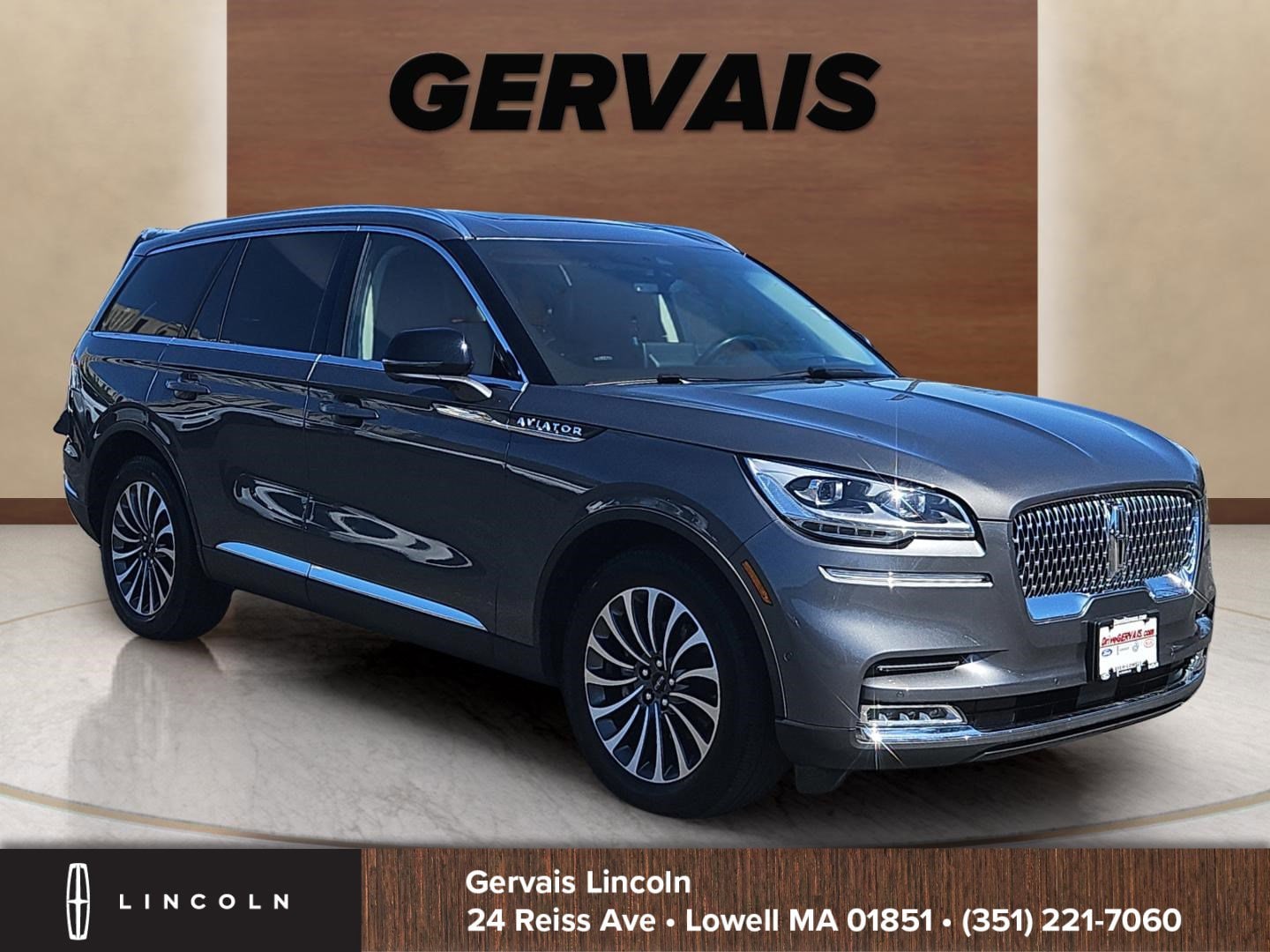Gray 2023 Lincoln Aviator Reserve AWD SUV / Crossover All-Wheel Drive Automatic