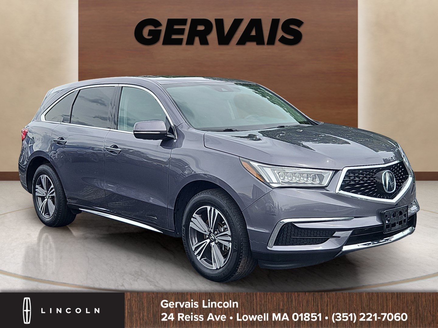 Gray 2018 Acura MDX SUV / Crossover All-Wheel Drive Automatic