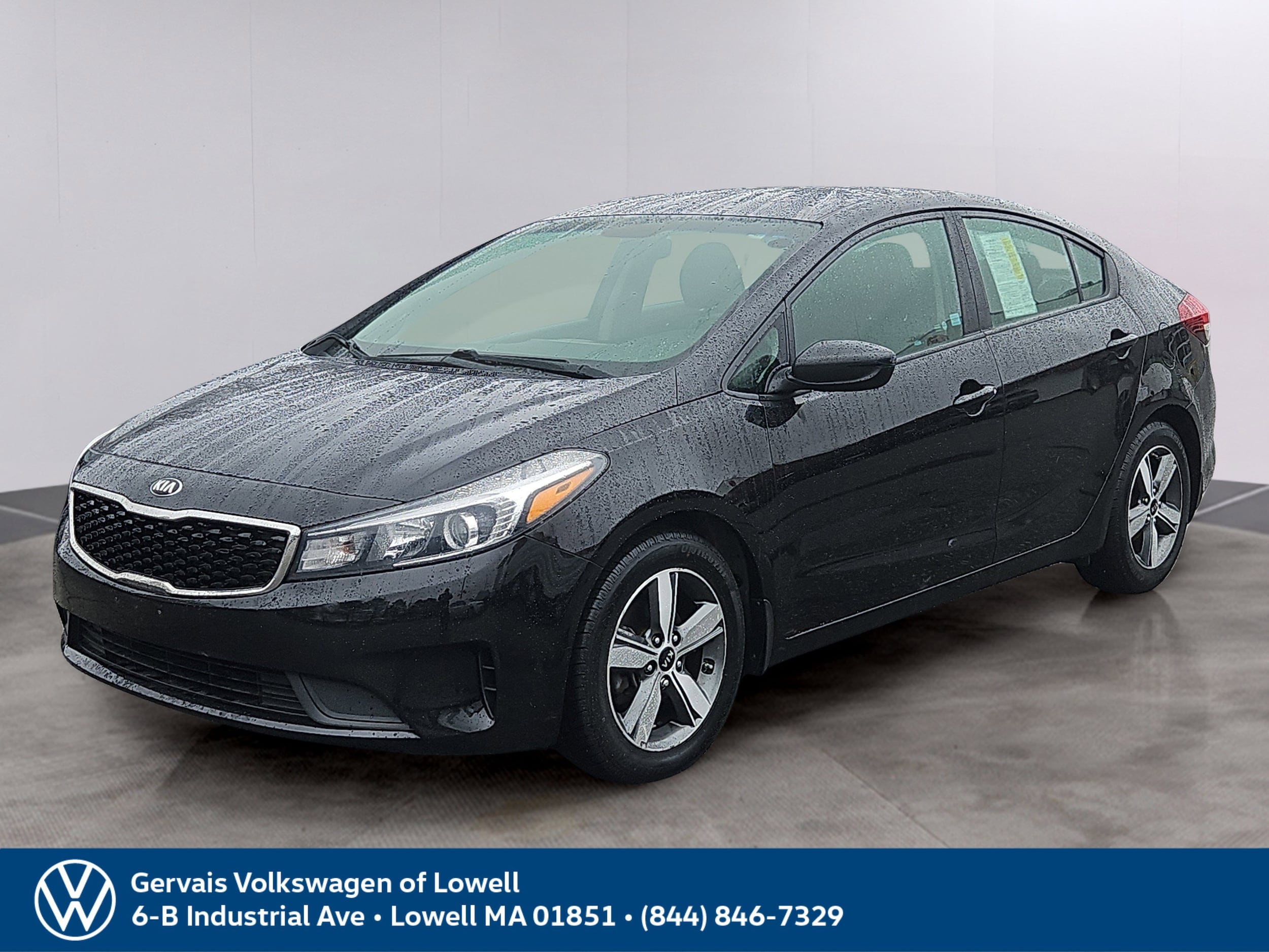 Black 2018 Kia Forte S Sedan Front-Wheel Drive Automatic