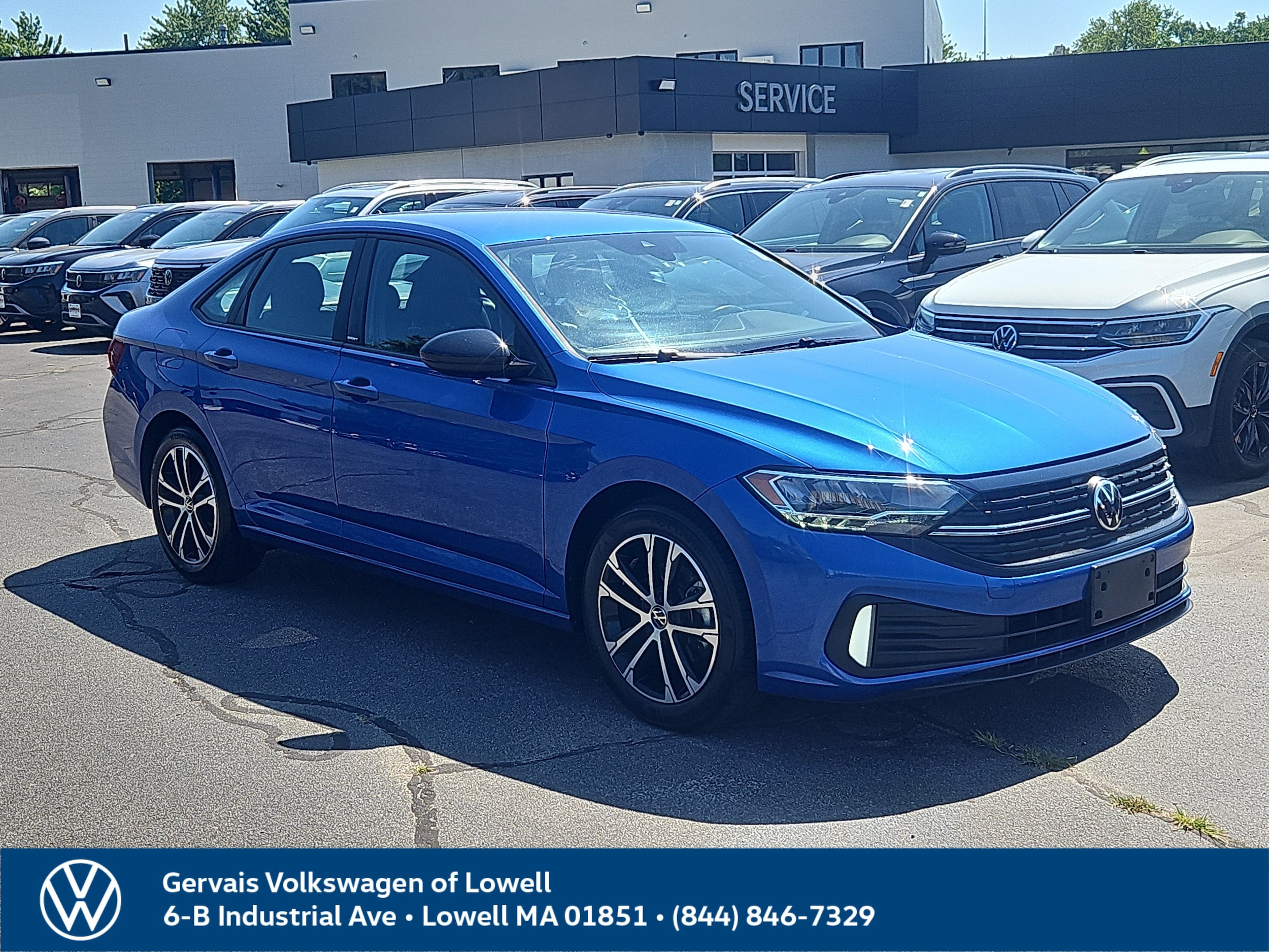 Blue 2023 Volkswagen Jetta Sedan Front-Wheel Drive Automatic