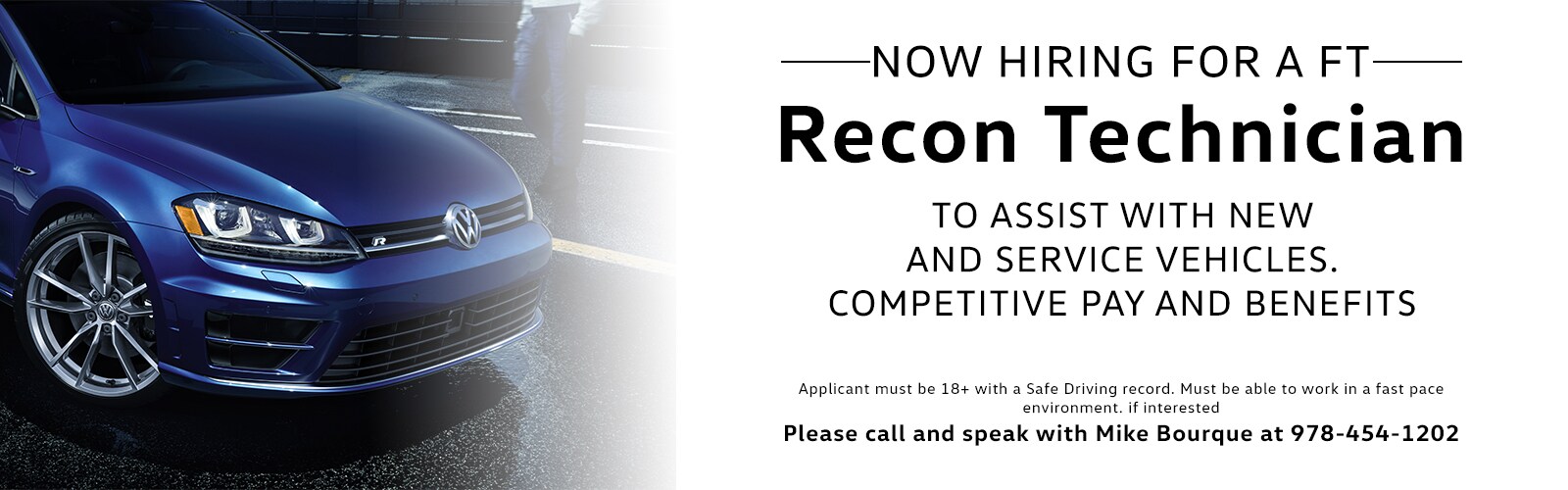 Gervais Volkswagen Of Lowell Employment Opportunities | Gervais Volkswagen of Lowell