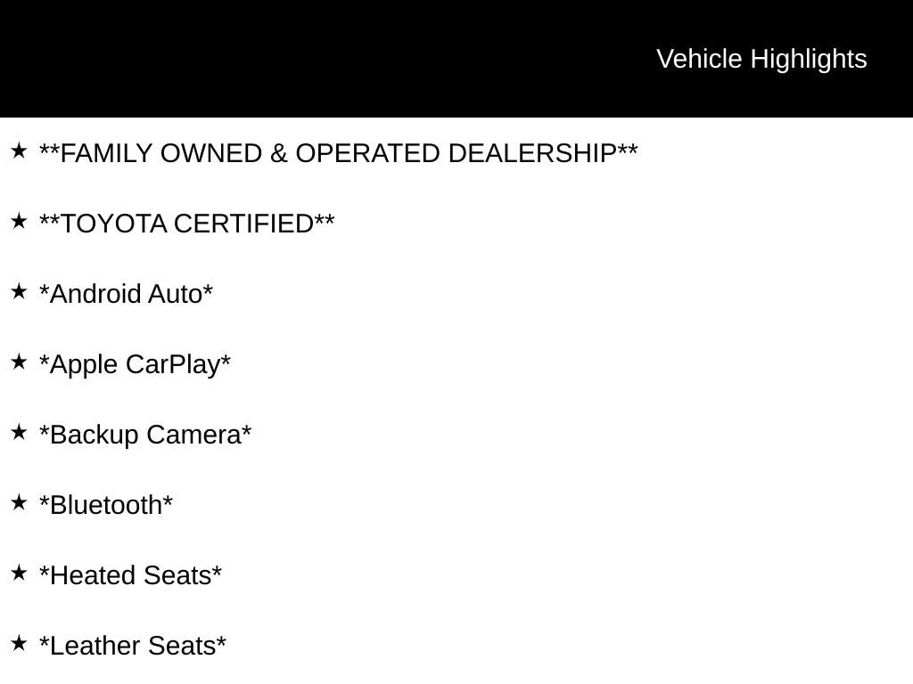 Certified 2024 Toyota Highlander XLE SUV