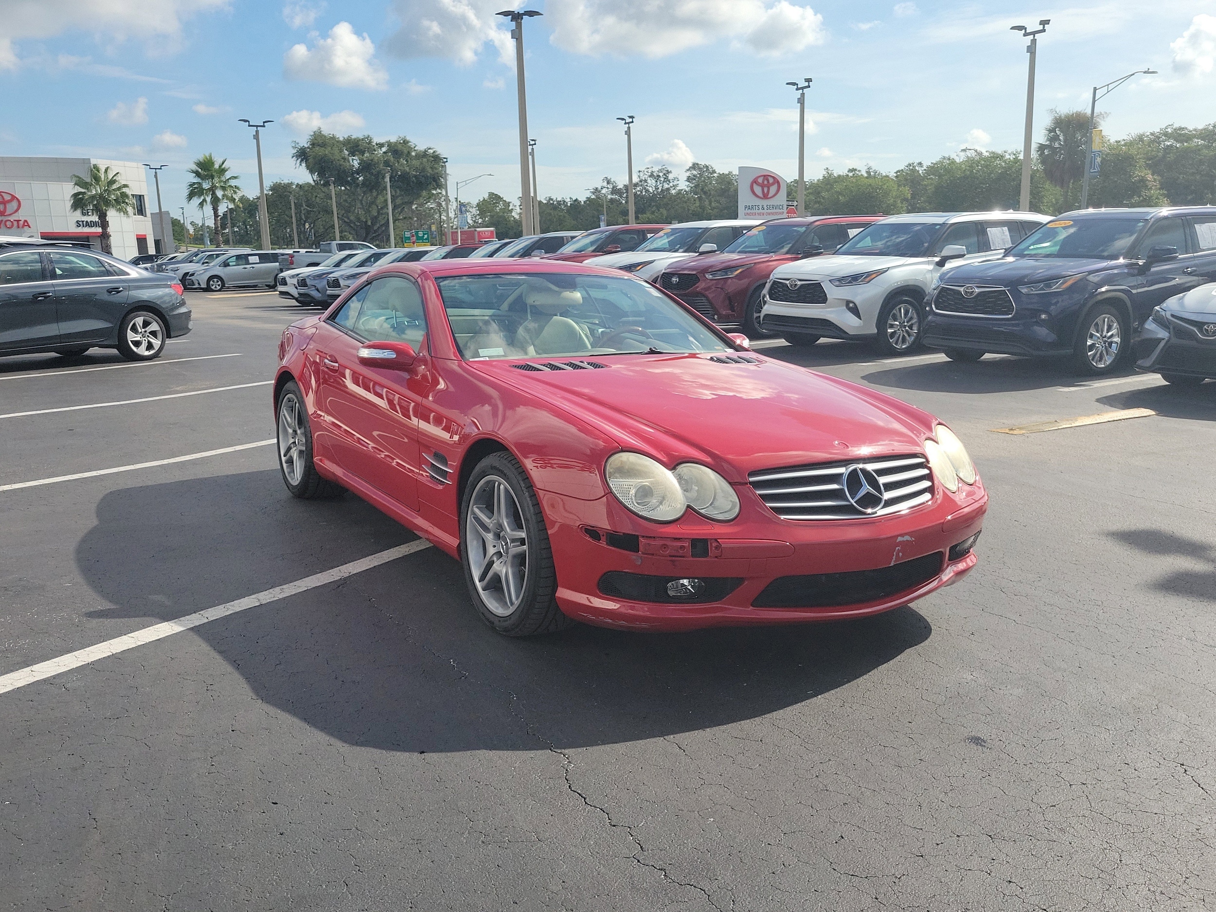 Used 2006 Mercedes-Benz SL-Class SL500 with VIN WDBSK75F16F115414 for sale in Tampa, FL