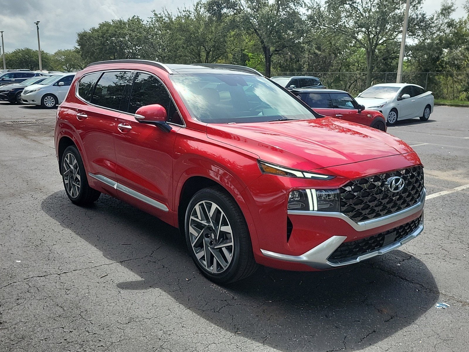 Used 2022 Hyundai Santa Fe Calligraphy with VIN 5NMS54AL8NH422129 for sale in Tampa, FL