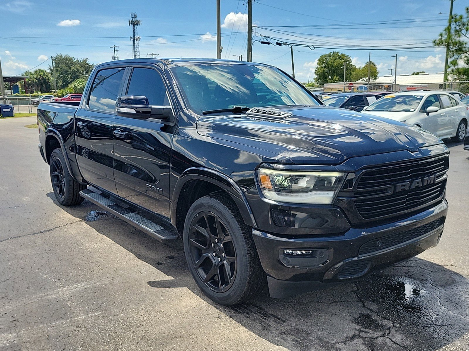 Used 2020 RAM Ram 1500 Pickup Laramie with VIN 1C6RREJT8LN398060 for sale in Tampa, FL