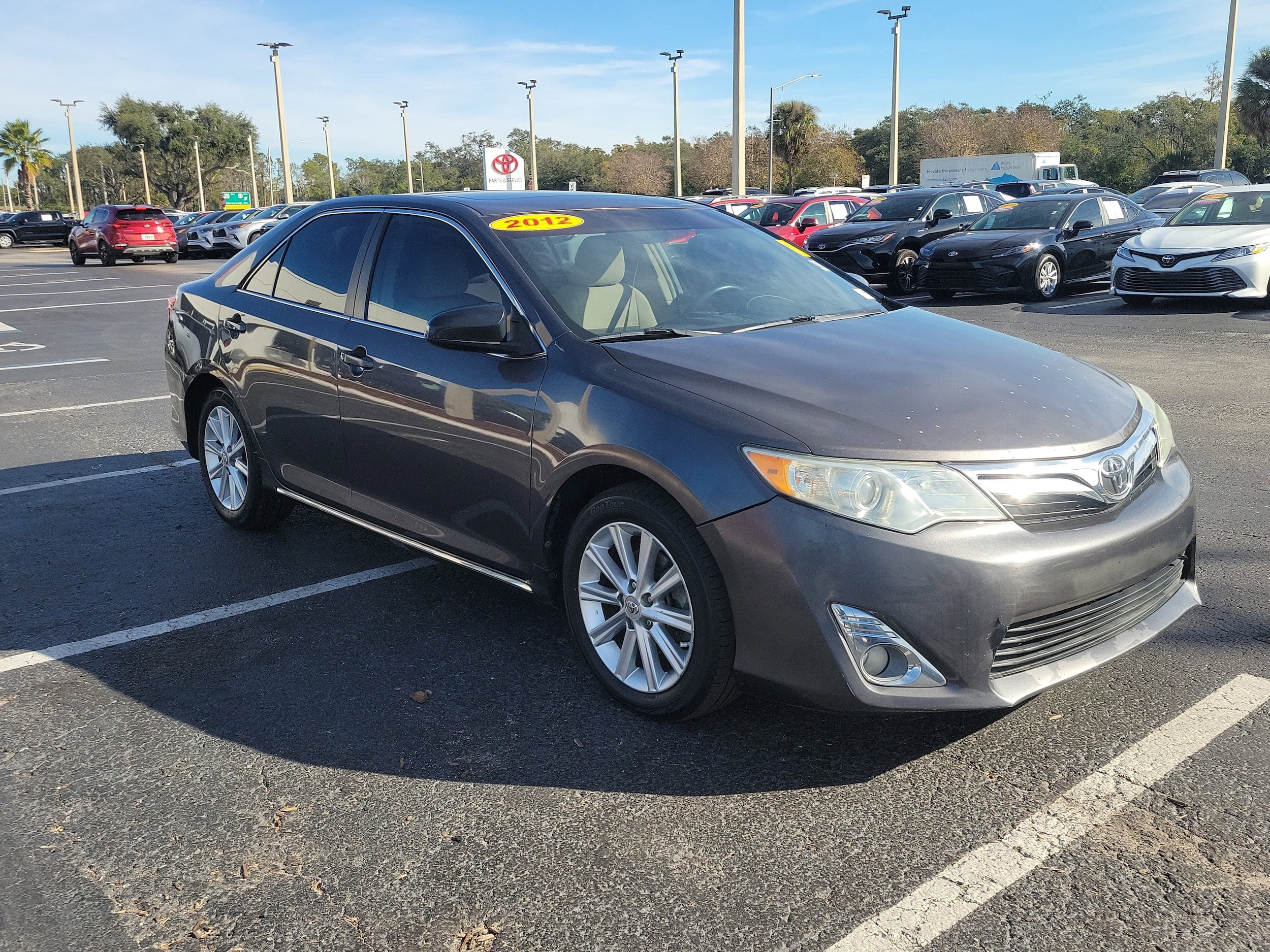Used 2012 Toyota Camry XLE with VIN 4T4BF1FK0CR158648 for sale in Tampa, FL