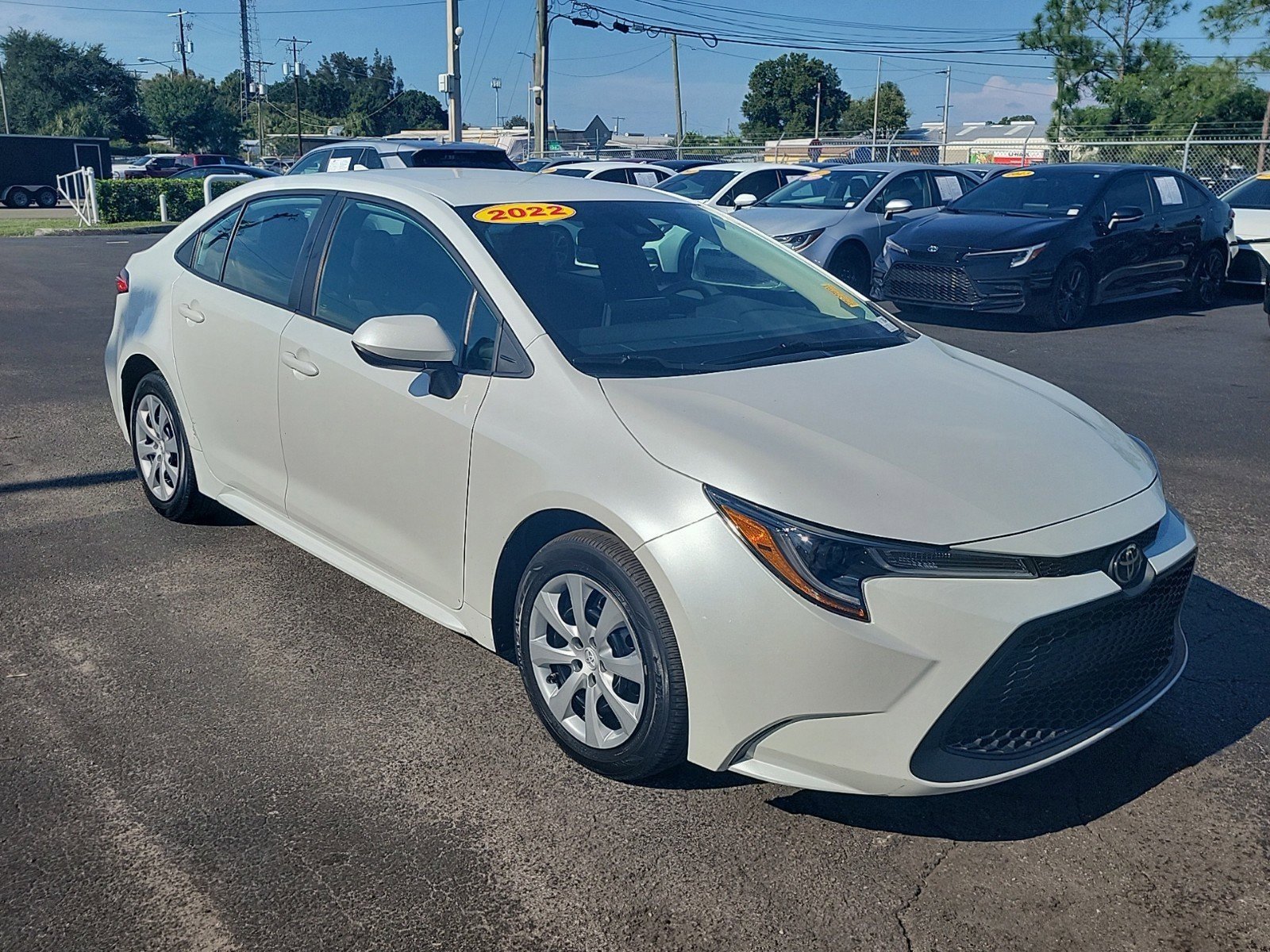 Certified 2022 Toyota Corolla LE with VIN 5YFEPMAE8NP321798 for sale in Tampa, FL