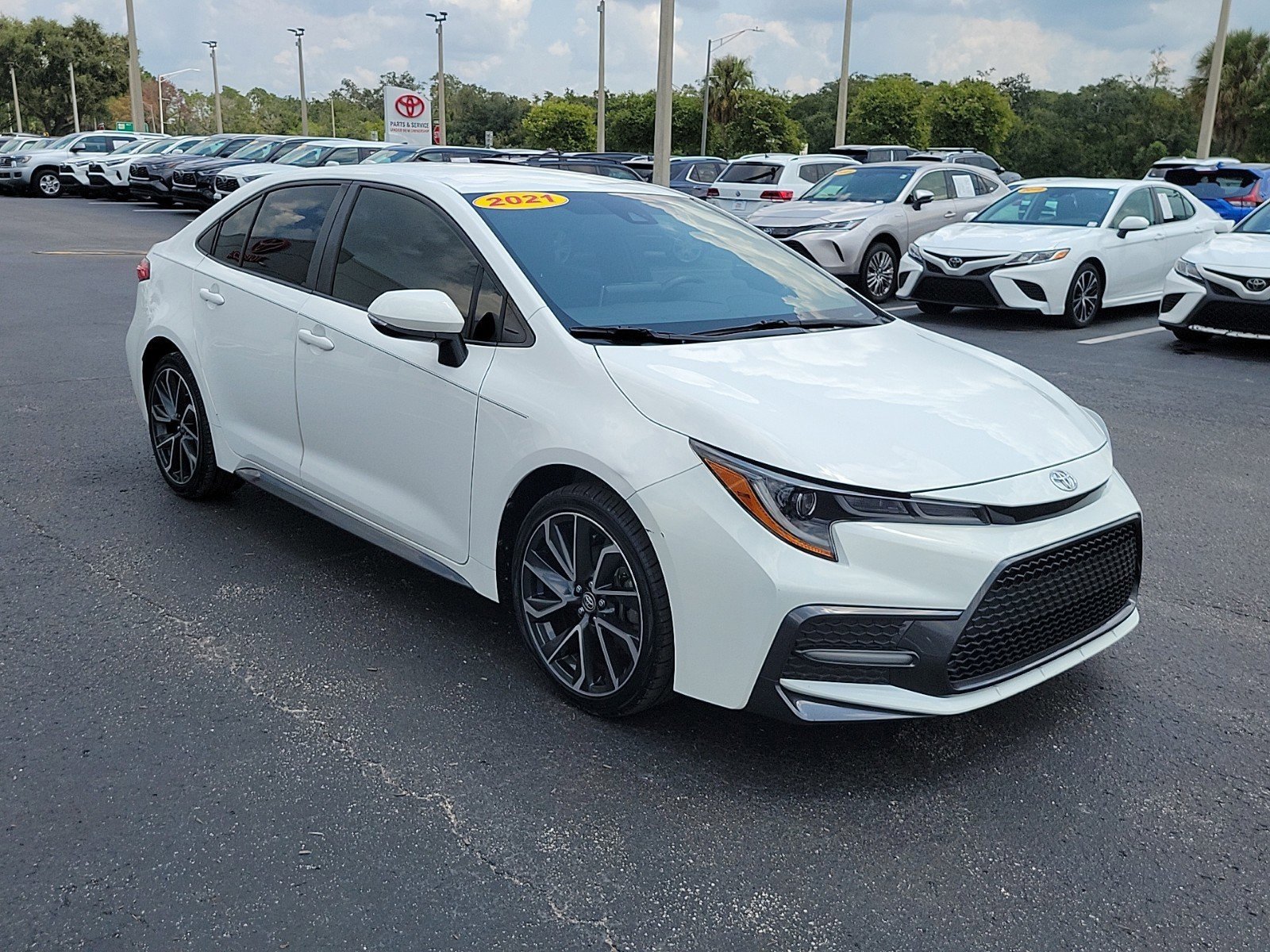 Used 2021 Toyota Corolla SE with VIN JTDS4MCE9MJ053906 for sale in Tampa, FL