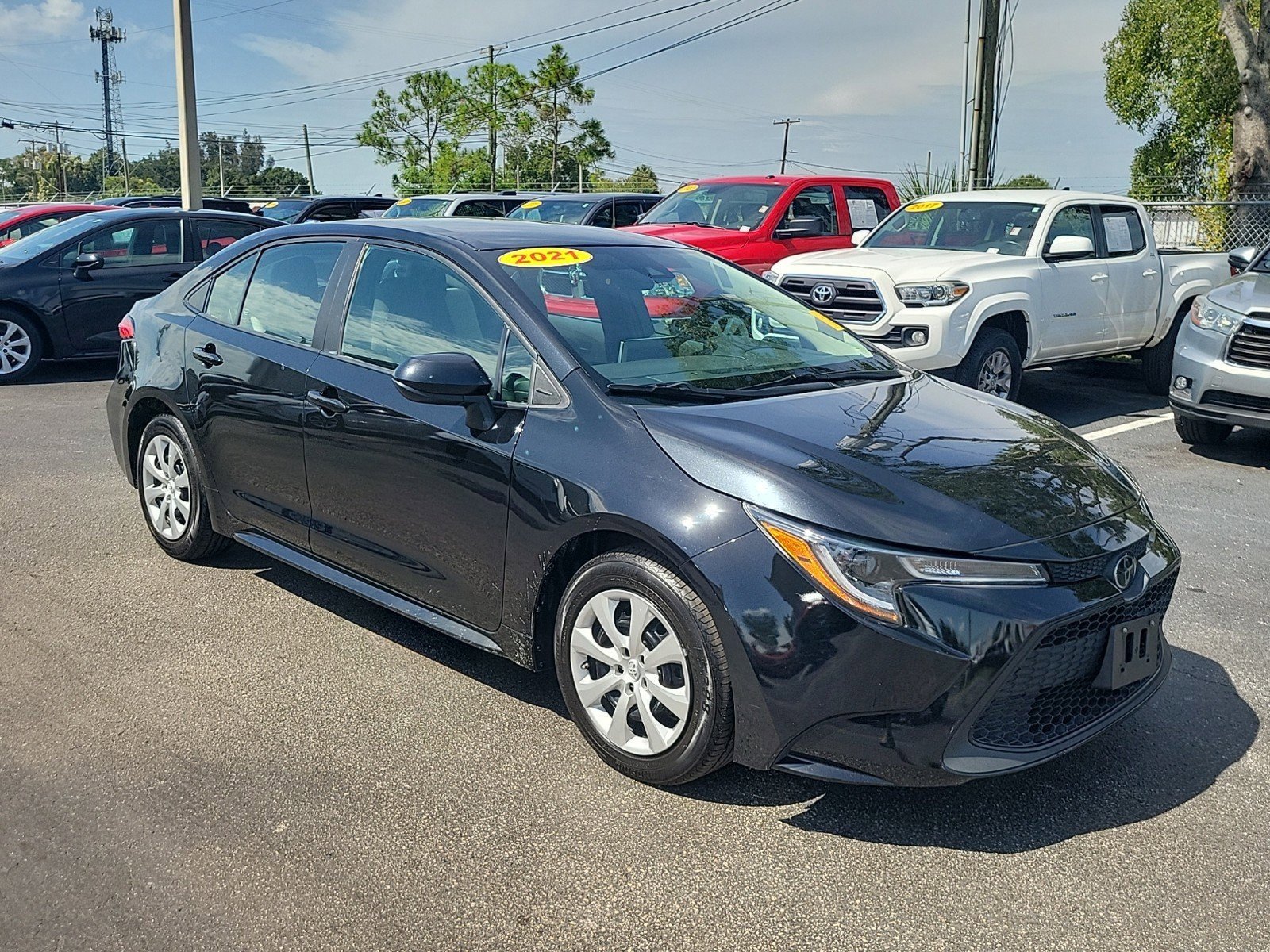 Certified 2021 Toyota Corolla LE with VIN 5YFEPMAE7MP241309 for sale in Tampa, FL