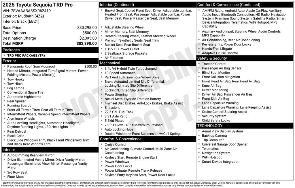 Used 2025 Toyota Sequoia TRD Pro SUV