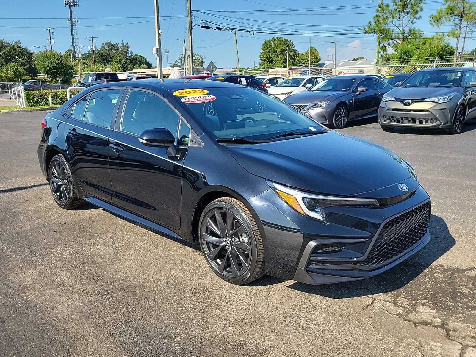 Certified 2023 Toyota Corolla SE with VIN 5YFS4MCE5PP152318 for sale in Tampa, FL