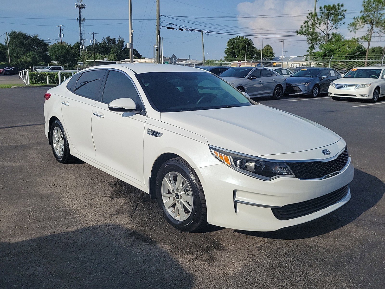 Used 2017 Kia Optima LX with VIN 5XXGT4L3XHG158164 for sale in Tampa, FL