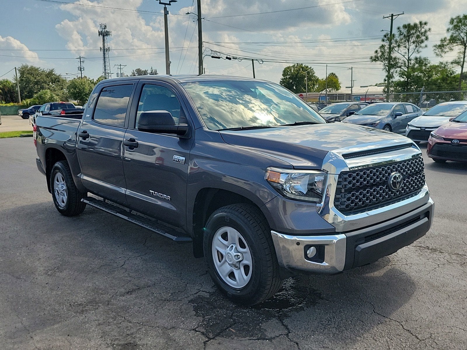 Certified 2021 Toyota Tundra SR5 with VIN 5TFDY5F1XMX016341 for sale in Tampa, FL