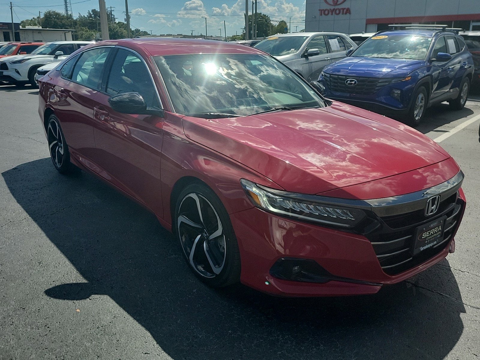 Used 2022 Honda Accord Sport with VIN 1HGCV1F33NA015133 for sale in Tampa, FL