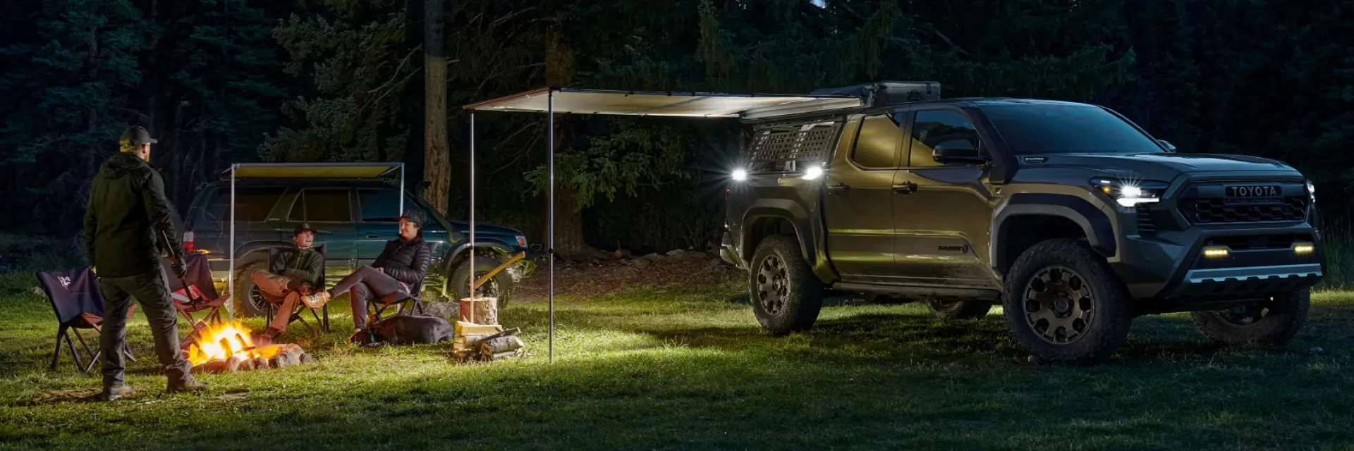 Toyota Tacoma Trailhunter with camping attachments