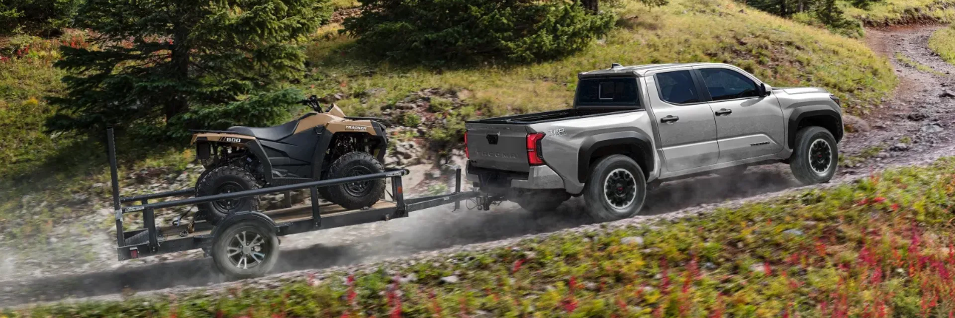 2025 Toyota Tacoma TRD Off-Road Towing ATV Trailer