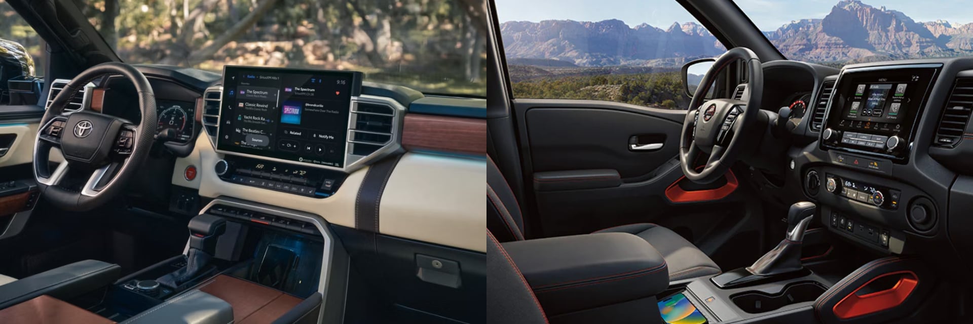 Compare 2025 Toyota Tundra vs Nissan Frontier Features