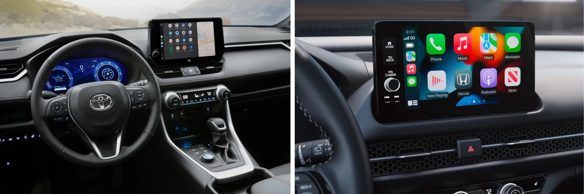 2025 Toyota RAV4 vs Honda HR-V Technology