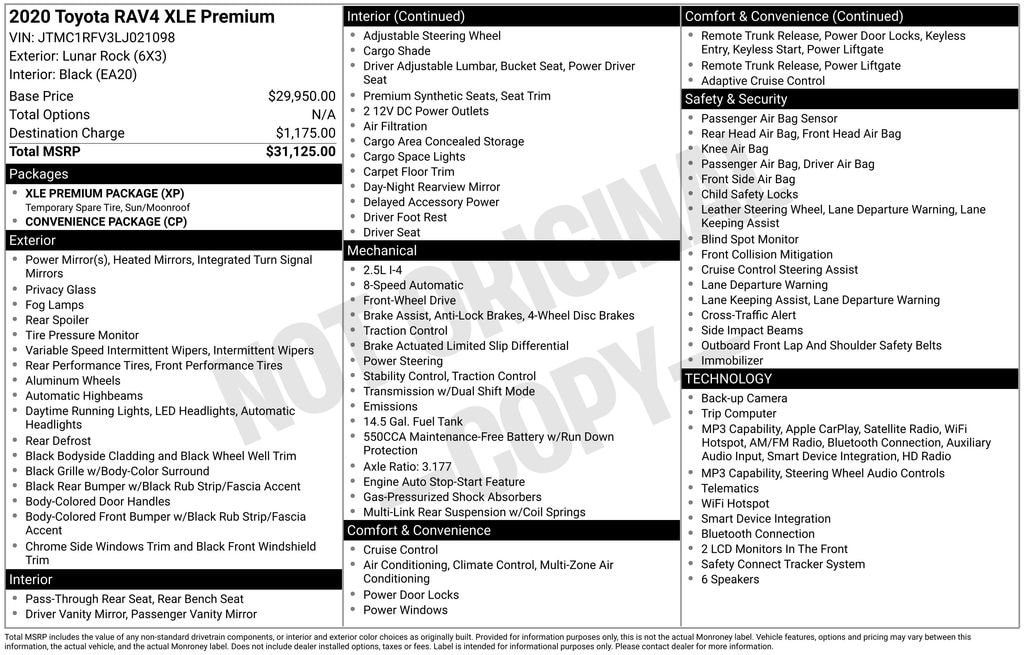 Certified 2020 Toyota RAV4 XLE Premium SUV
