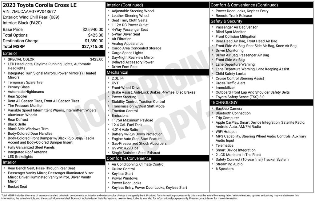 Certified 2023 Toyota Corolla Cross LE SUV