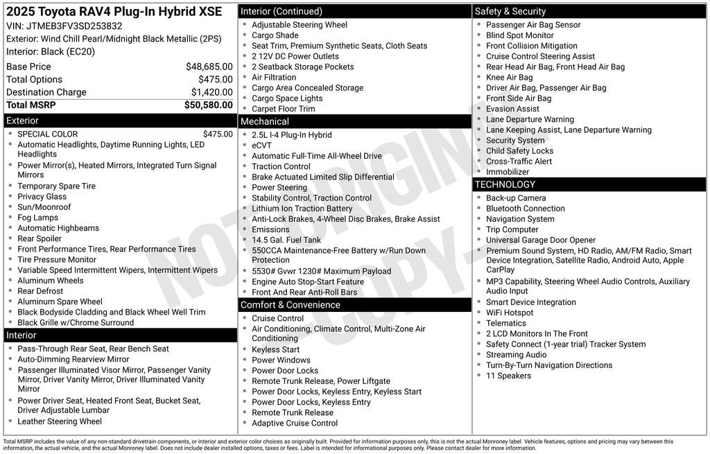 Certified 2025 Toyota RAV4 Plug-in Hybrid XSE SUV