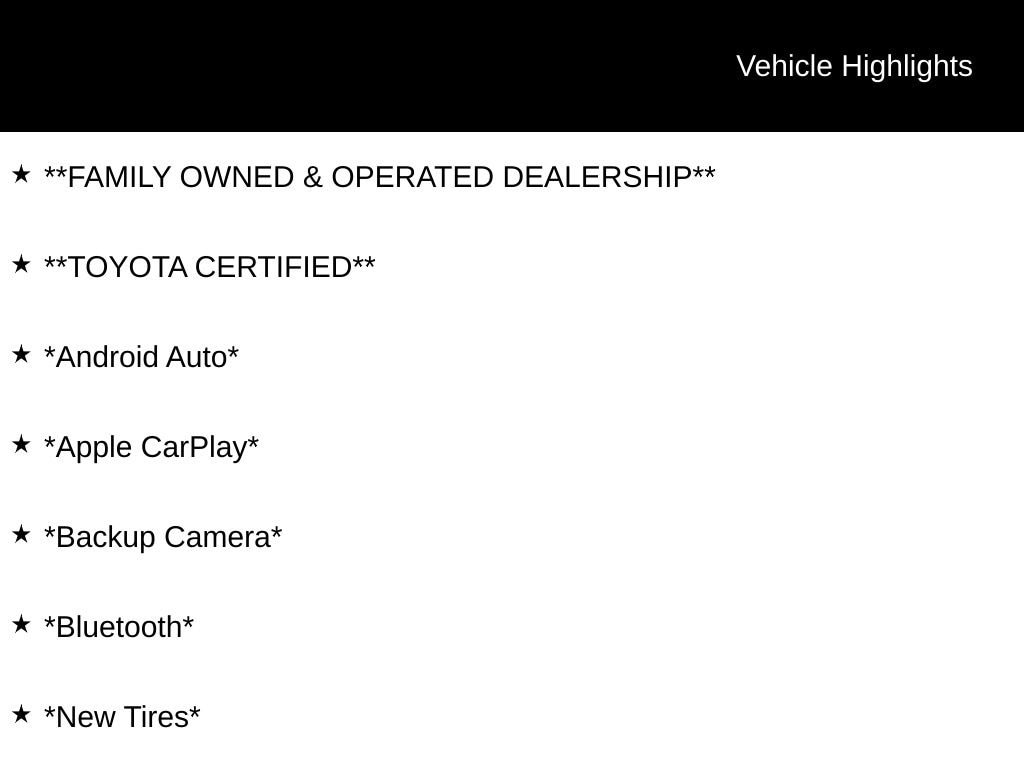 Certified 2024 Toyota Camry LE Sedan