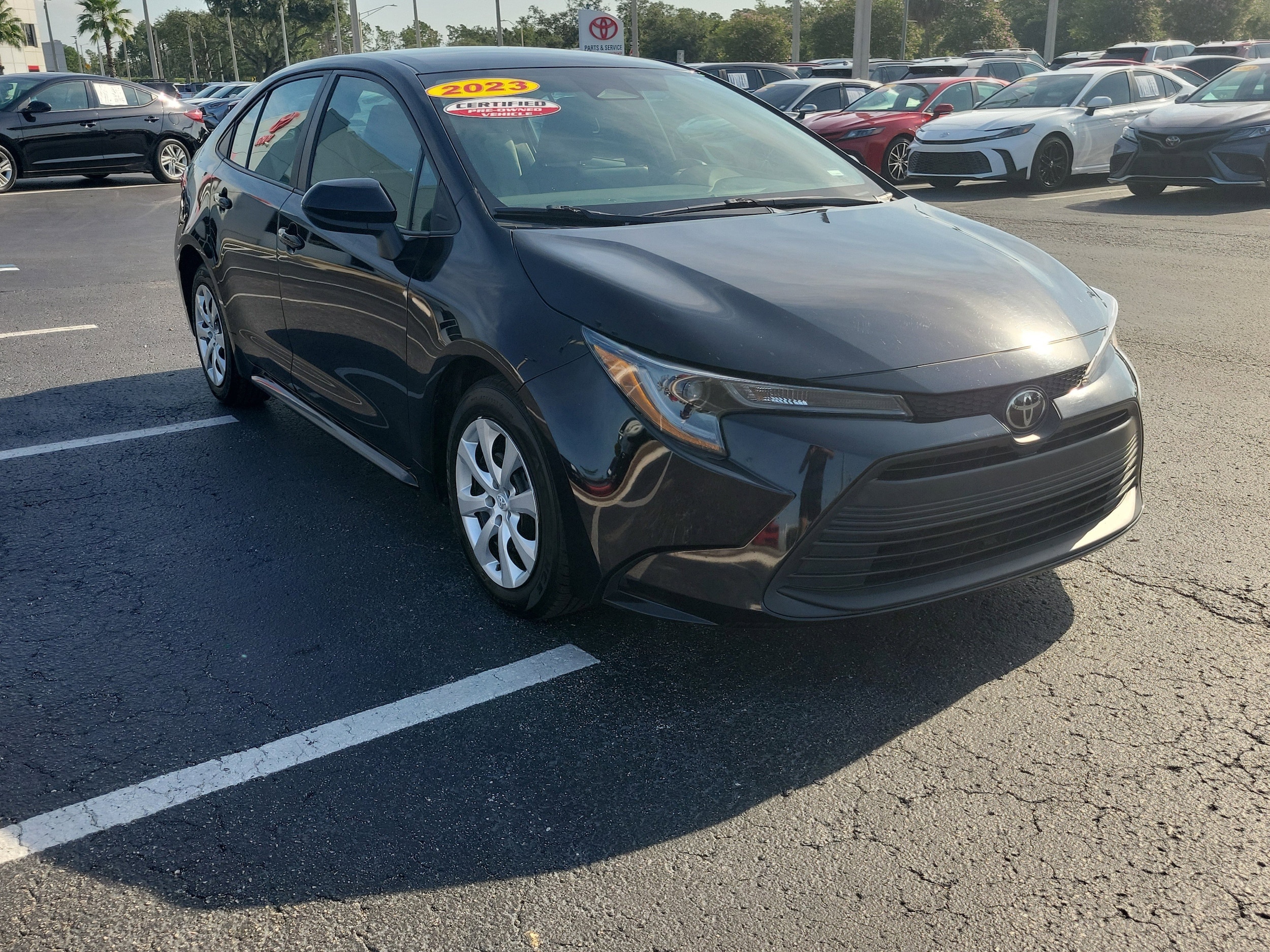 Certified 2023 Toyota Corolla LE with VIN 5YFB4MDE9PP027949 for sale in Northfield, Minnesota