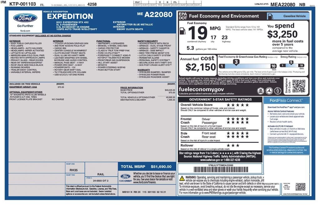 Used 2021 Ford Expedition XL SUV