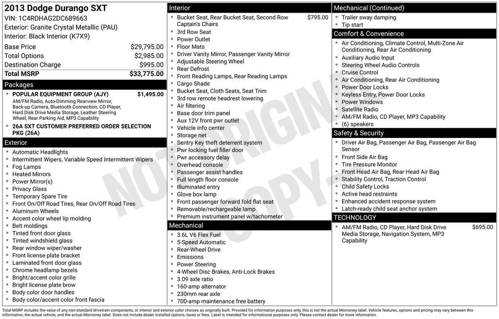 Used 2013 Dodge Durango SXT SUV