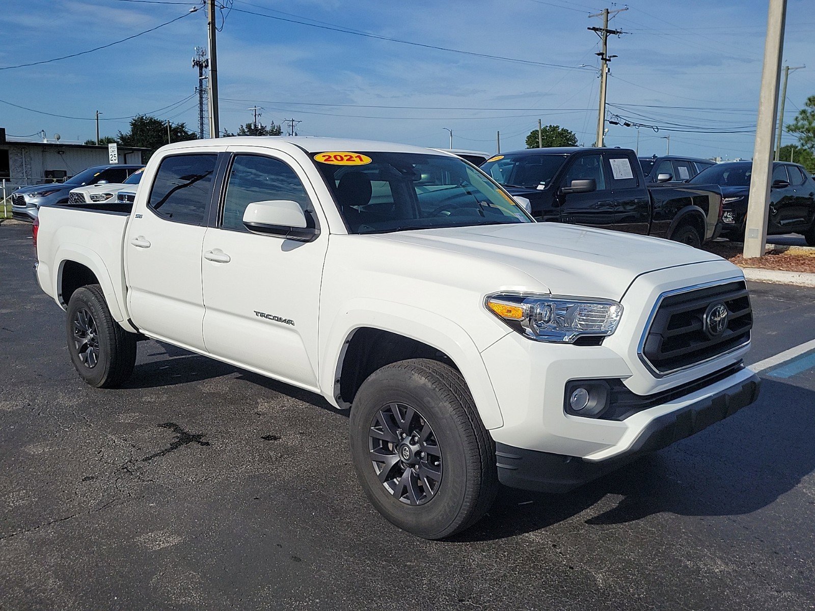 Certified 2021 Toyota Tacoma SR5 with VIN 3TMAZ5CN1MM156422 for sale in Tampa, FL