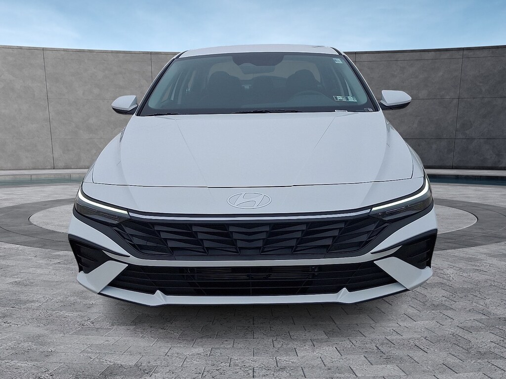 New 2026 Hyundai Elantra Hybrid Blue Sedan